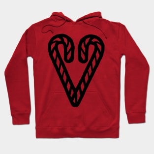 Heart of Candy Christmas Line Art Hoodie